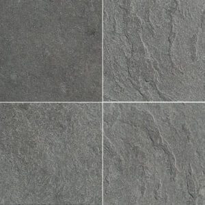 Dark Grey Tumble 3 Bati Brushed Limestone Pavers & Tiles