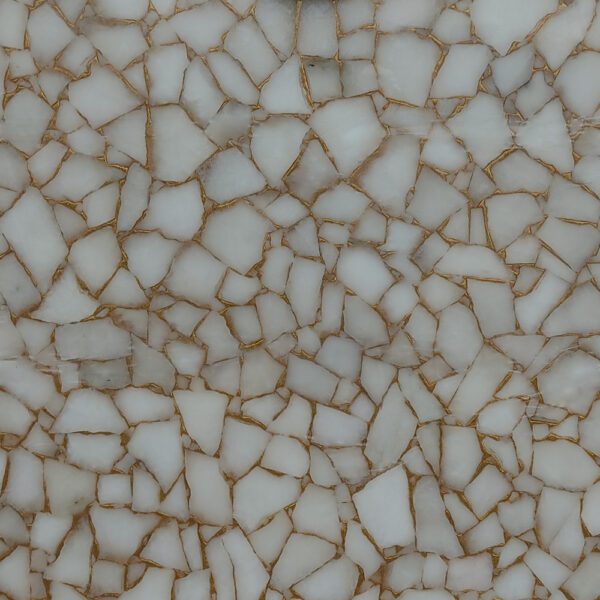 White Quartz with Glitter precious stone