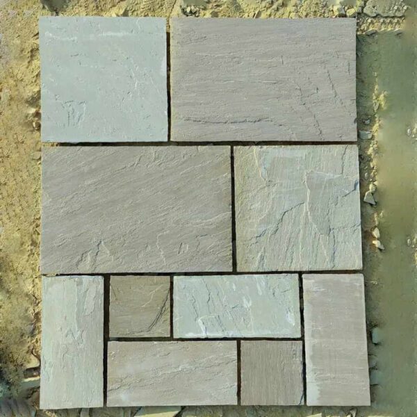 raj blend natural stone paving