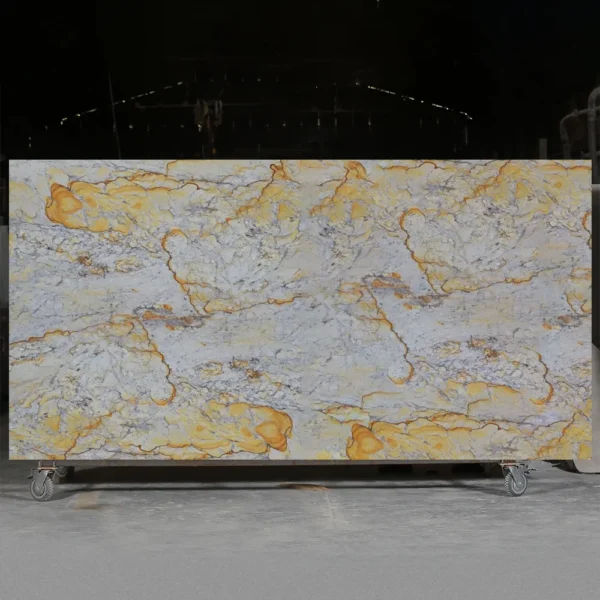 river gold granite slabs