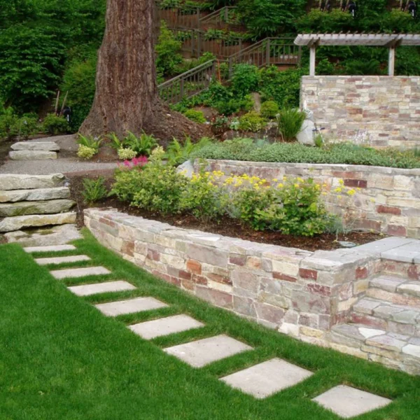 Natural Edge Bluestone Steps