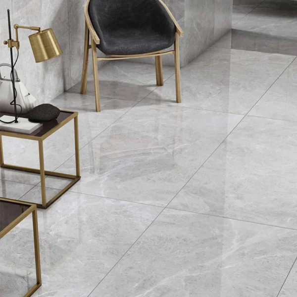 lura silver floor tiles