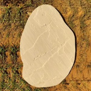 yellow limestone stepping stone