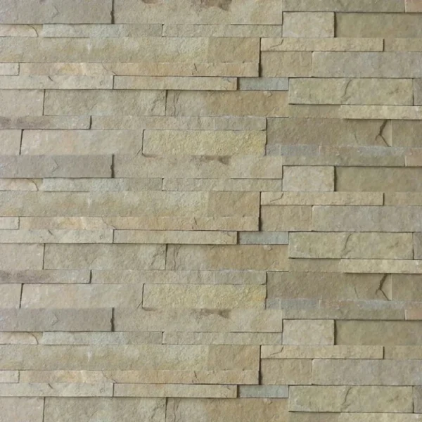 yellow limestone wall panel