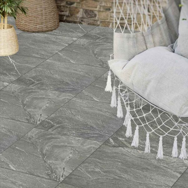 Creek wave nero outdoor porcelain