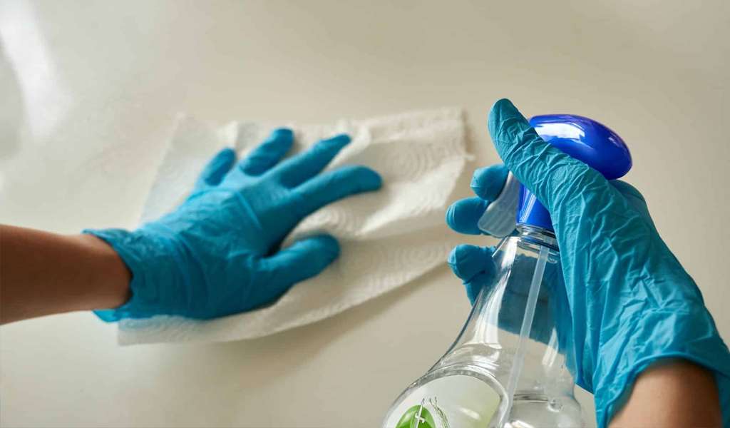 Disinfect quartz countertops