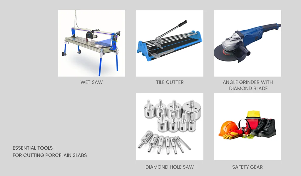 Essential Tools for Cutting Porcelain Slabs