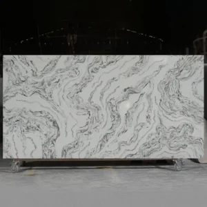 Calacatta Whirlpool Grey quartz slab