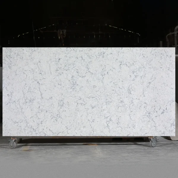 surf white quartz slab