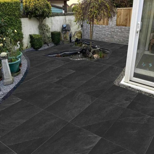 Brazillian black outdoor porcelain tile