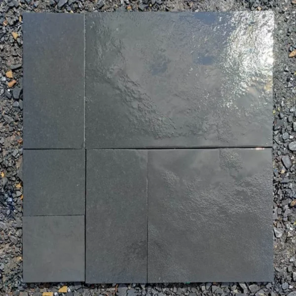 black limestone natural wet