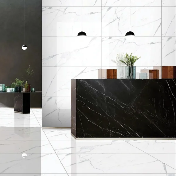 Iconic White statuario tiles