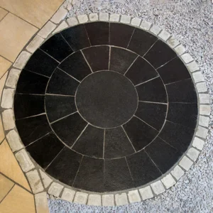 kota black circle paving