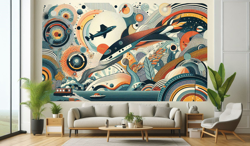 graphic mural art